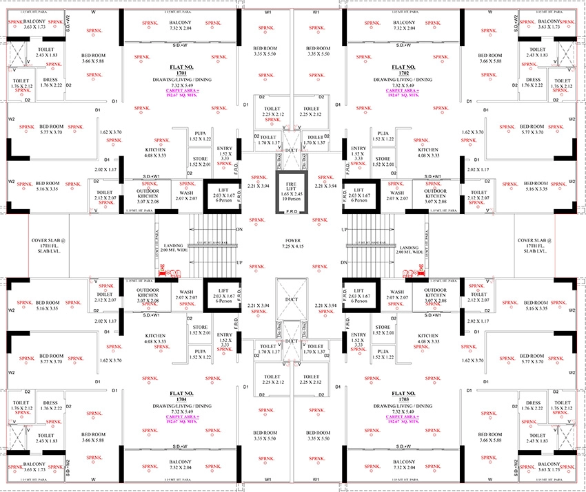 Floor Plan of Shreekunj Virasat in Hanspura, Ahmedabad - Image 393318