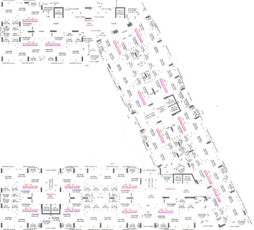 Floor Plan of Shri Siddhi Vinayak Emerald in Chandlodiya, Ahmedabad - Image 393329