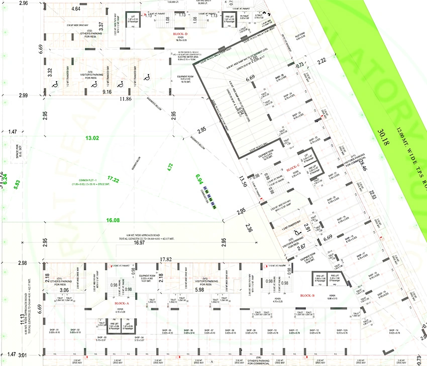 Floor Plan of Commercial Shri Siddhi Vinayak Emerald in Chandlodiya, Ahmedabad - Image 393334