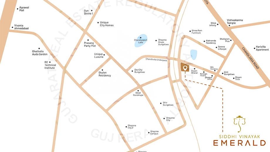 Location of Commercial Shri Siddhi Vinayak Emerald - Image 393332