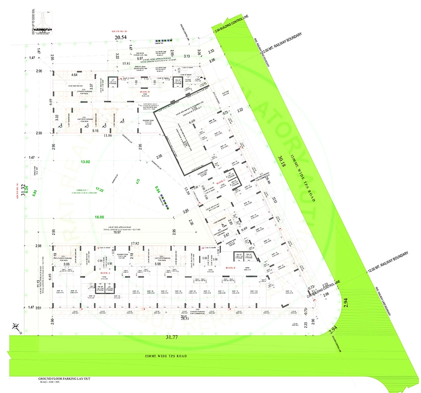 Master Plan of Commercial Shri Siddhi Vinayak Emerald in Chandlodiya, Ahmedabad - Image 393333