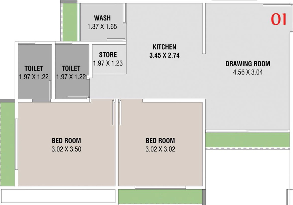 2 BHK Flat in Shubhshree Radhika Skyview in Narolgam, Ahmedabad - Image 913715
