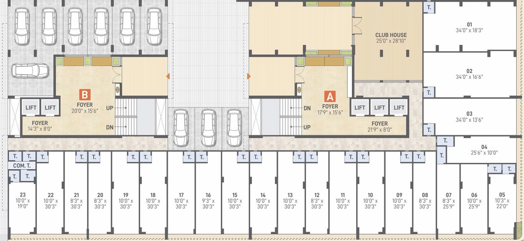 Floor Plan of Commercial Shiv Ananta in Nigam Nagar, Ahmedabad - Image 393707