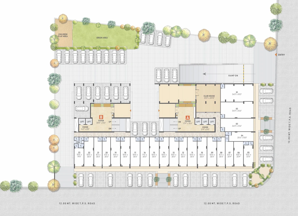 Master Plan of Commercial Shiv Ananta in Nigam Nagar, Ahmedabad - Image 393708