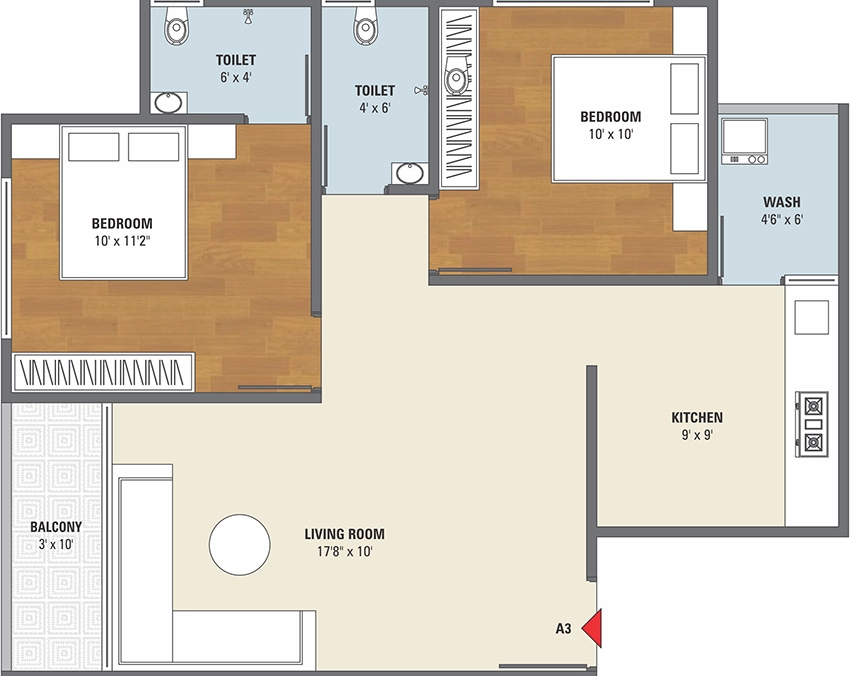 2 BHK Flat in Sadguru Shyam 40 in Vastral, Ahmedabad - Image 913720