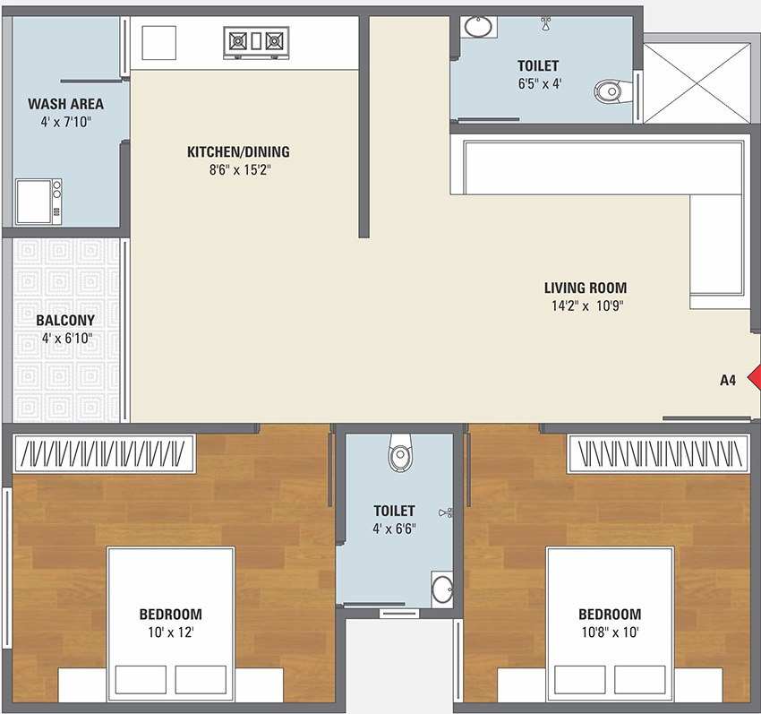 2 BHK Flat in Sadguru Shyam 40 in Vastral, Ahmedabad - Image 913721