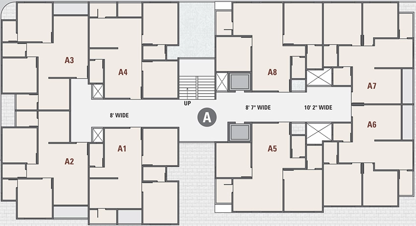 Floor Plan of Sadguru Shyam 40 in Vastral, Ahmedabad - Image 393370