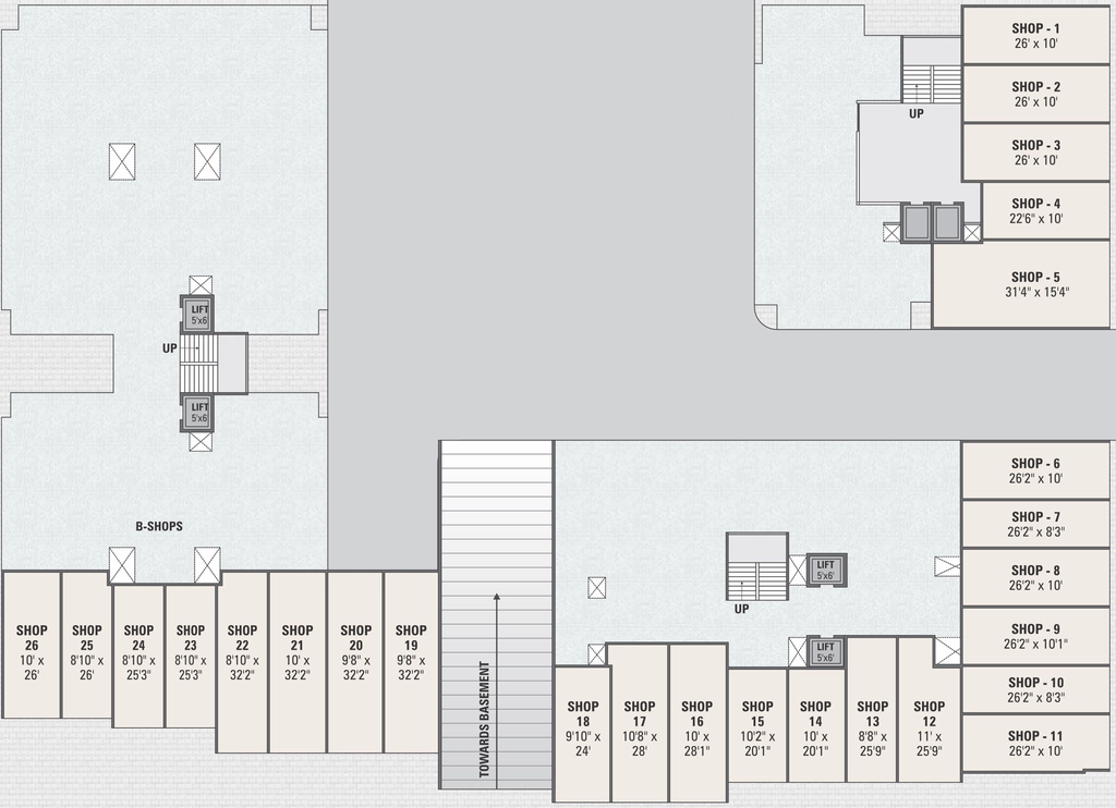 Floor Plan of Commercial Sadguru Shyam 40 in Vastral, Ahmedabad - Image 393402