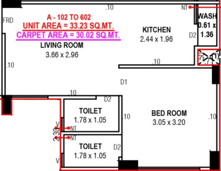 1 BHK Flat in Vastu Elegance in Chandkheda, Ahmedabad - Image 913853