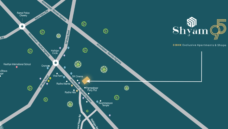 Location of Commercial Shyam 95 - Image 393396