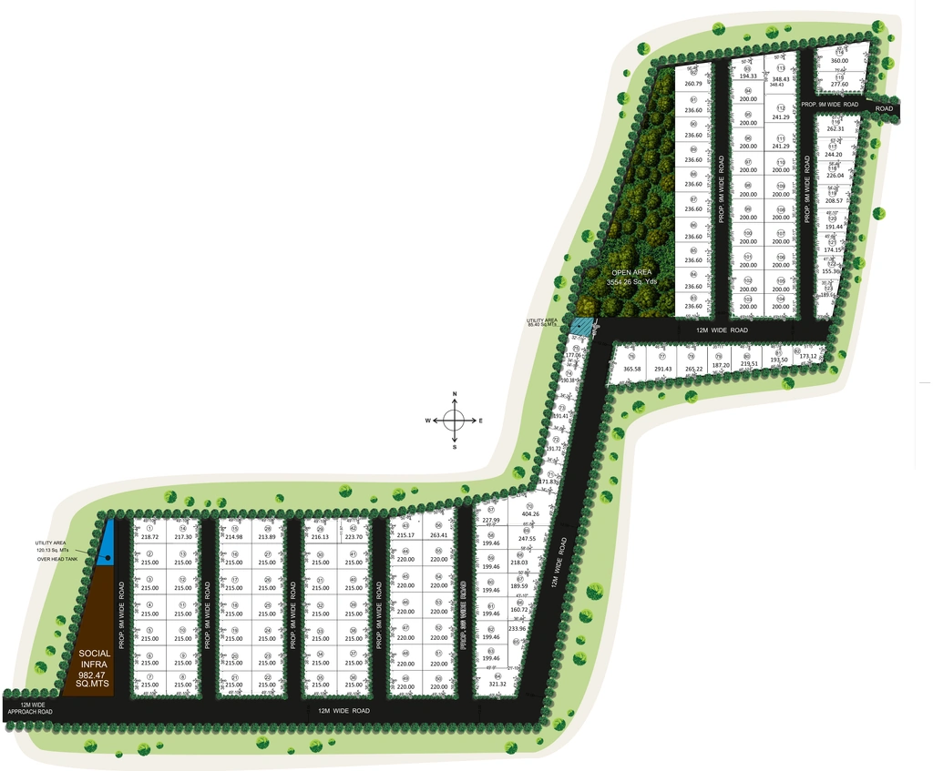 Master Plan of Land Manbhum East Side in Chengicherla, Hyderabad - Image 393543
