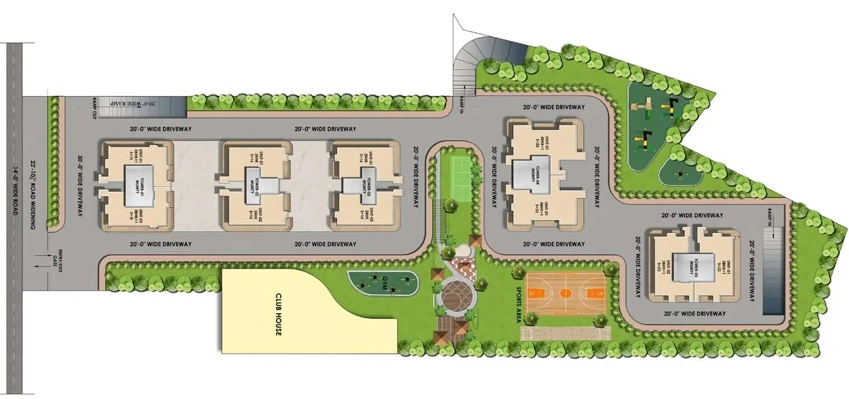 Master Plan of Krishna Atlantis Three Sixty in Zirakpur, Chandigarh - Image 393415