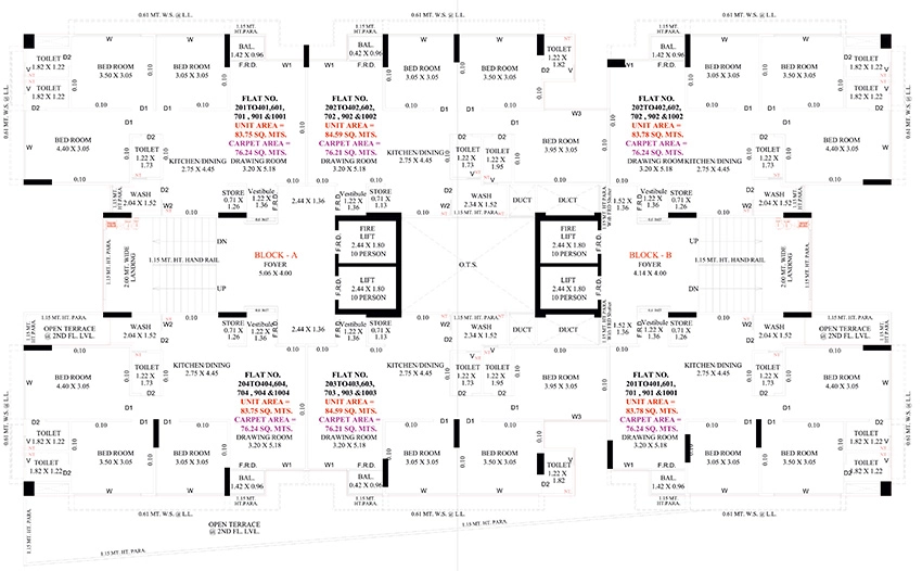 Floor Plan of Shyamraj Gateway Elite in Odhav, Ahmedabad - Image 393422
