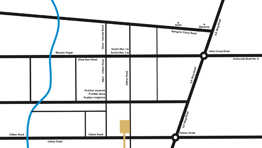 Location of Shyamraj Gateway Elite - Image 393421