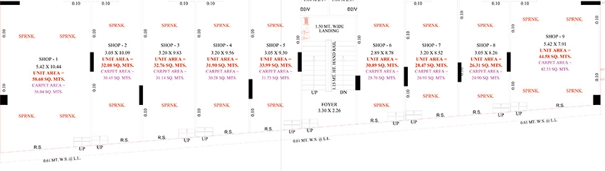 Floor Plan of Commercial Shyamraj Gateway Elite in Odhav, Ahmedabad - Image 393432