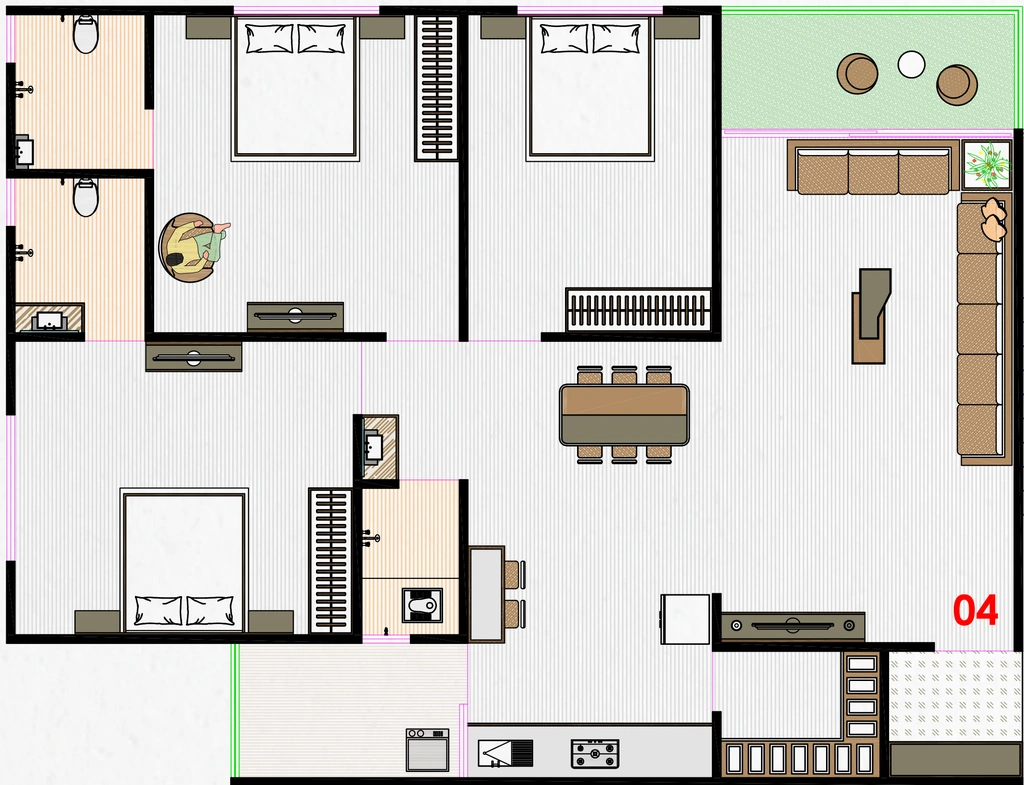 3 BHK Flat in Shreedhar Parisar in Vastral, Ahmedabad - Image 913898