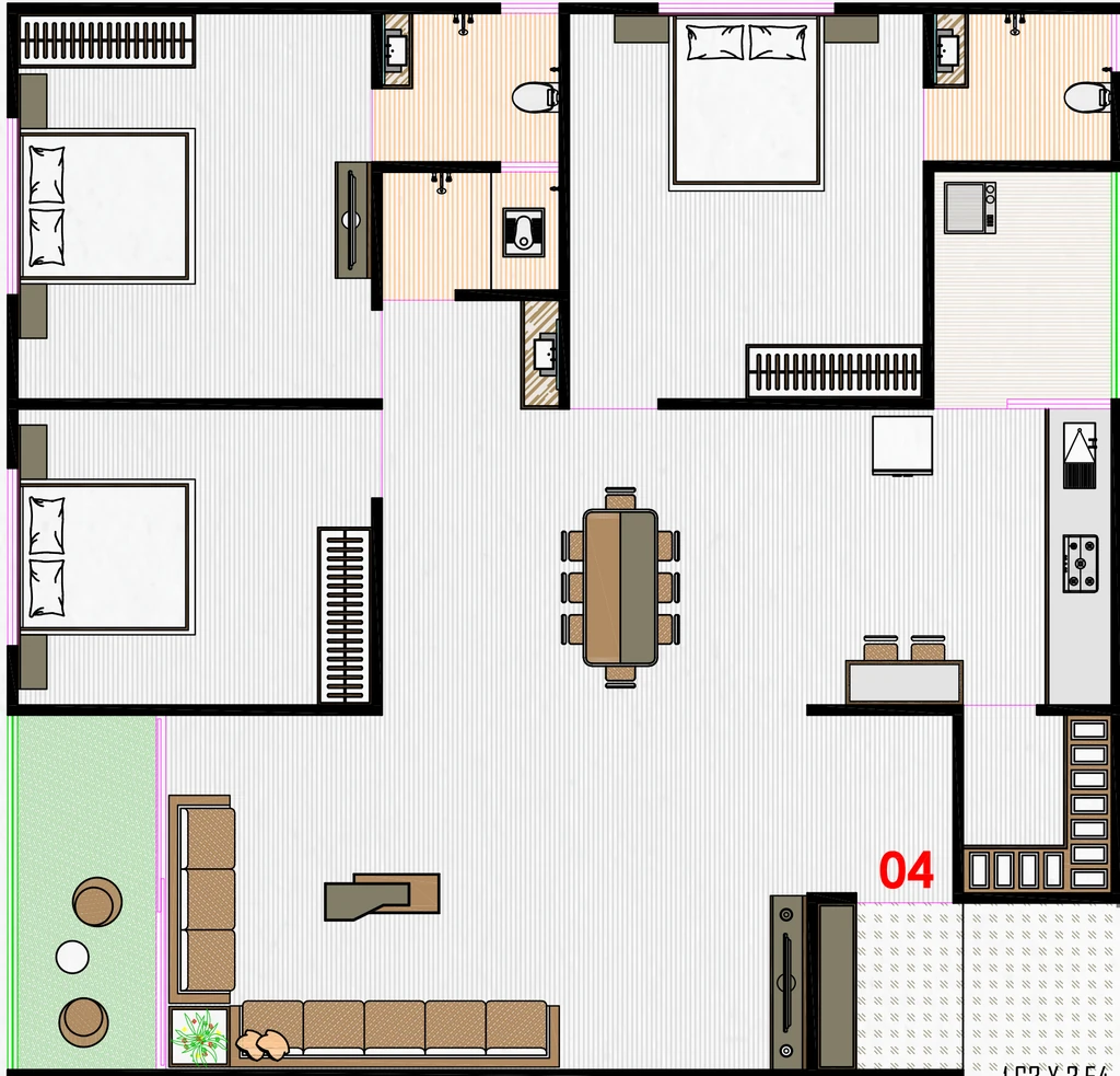 3 BHK Flat in Shreedhar Parisar in Vastral, Ahmedabad - Image 913899