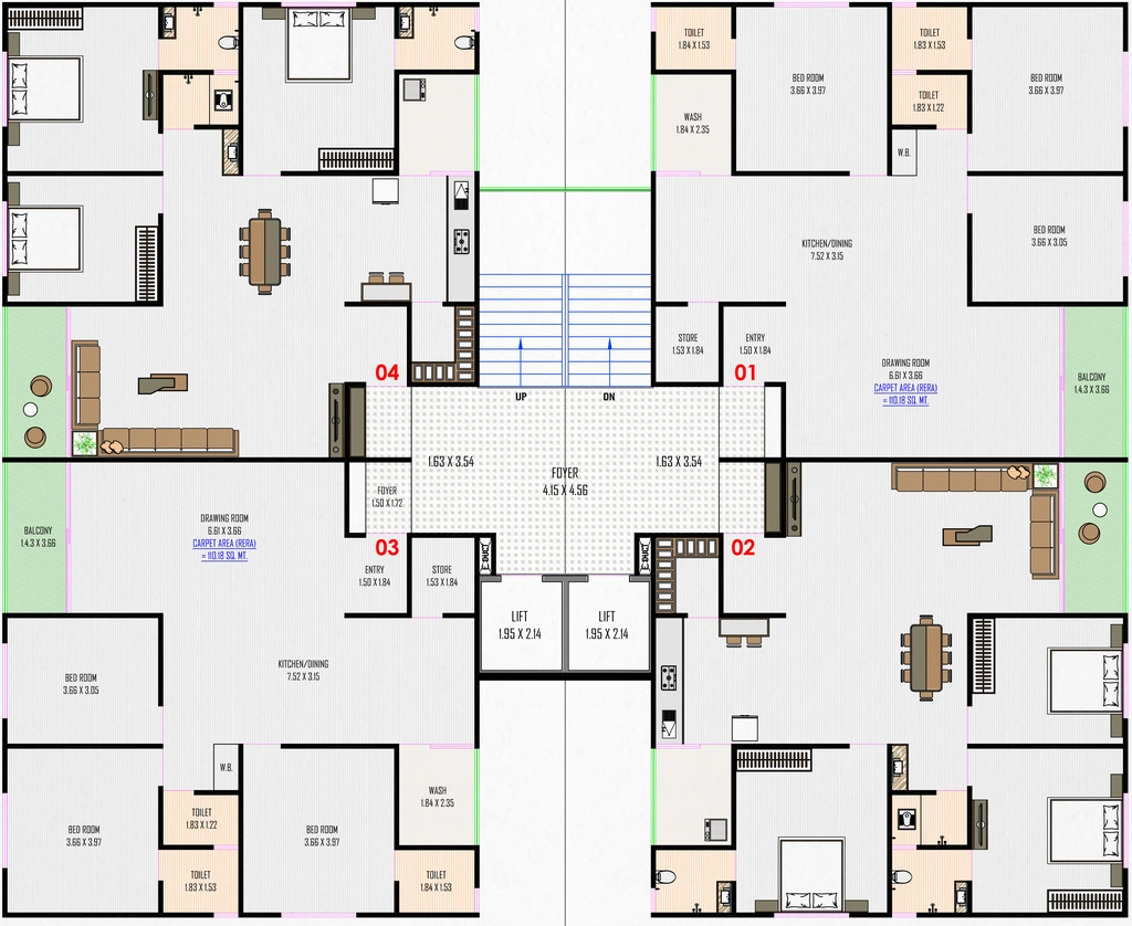 Floor Plan of Shreedhar Parisar in Vastral, Ahmedabad - Image 393819
