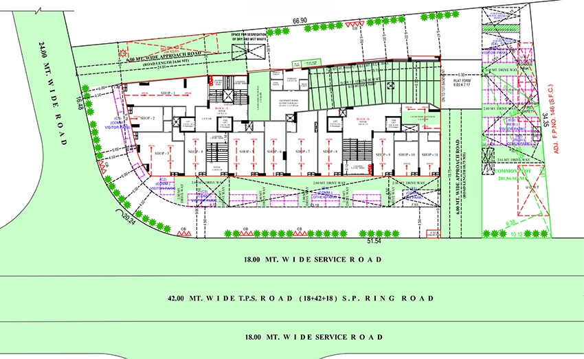 Master Plan of Commercial Samarpan Signore Sommet in Odhav, Ahmedabad - Image 393454