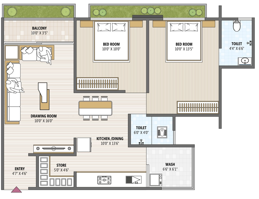 2 BHK Flat in Vardan Sky in Vastral, Ahmedabad - Image 913900