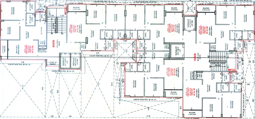Floor Plan of Sky 42 in South Bopal, Ahmedabad - Image 393461
