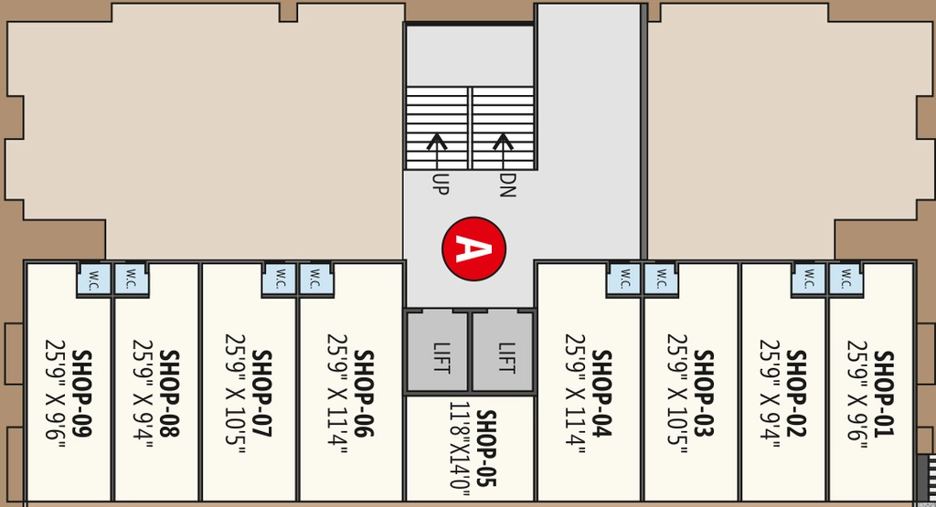 Floor Plan of Commercial Vardan Sky in Vastral, Ahmedabad - Image 393839