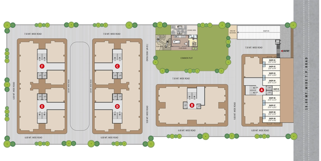 Master Plan of Commercial Vardan Sky in Vastral, Ahmedabad - Image 393840
