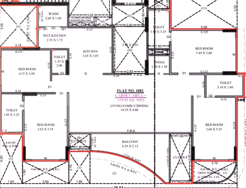 4 BHK Flat in Skymac Soryn Ora in Jodhpur Village, Ahmedabad - Image 913769