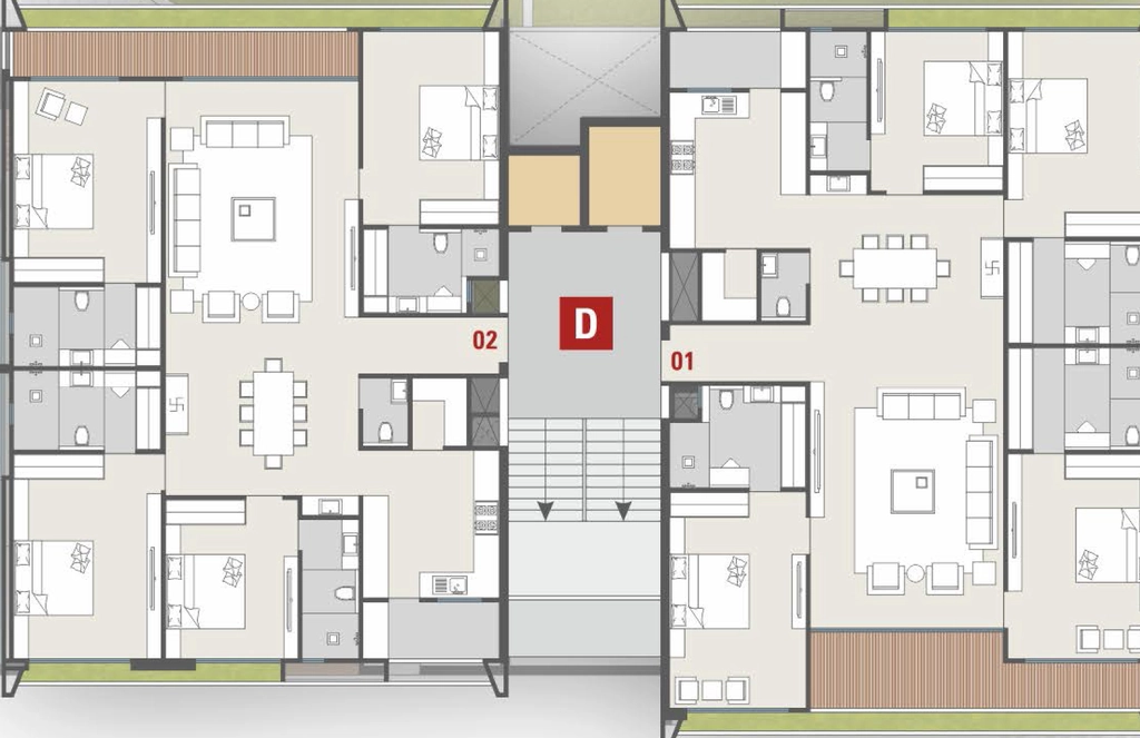 Floor Plan of Veer Vimalam Palace in Vesu, Surat - Image 393577