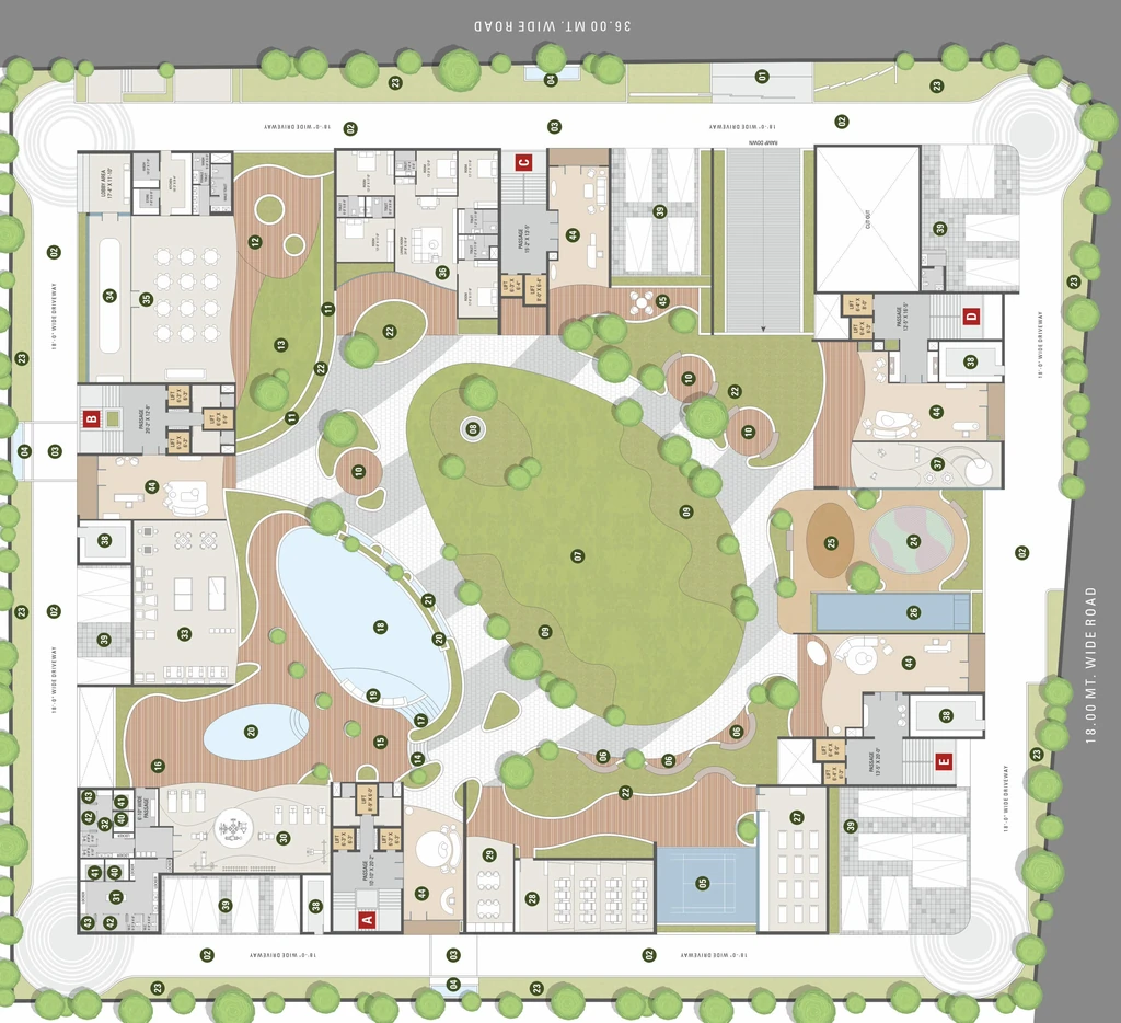 Master Plan of Veer Vimalam Palace in Vesu, Surat - Image 393578