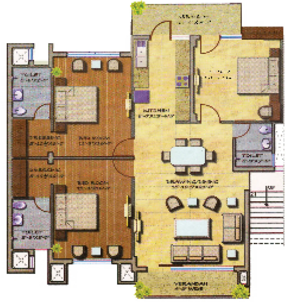 3 BHK Flat in Mona Paradise Apartments in Zirakpur, Chandigarh - Image 913814