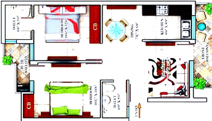 2 BHK Flat in Avesta Premium Independent Floors in Zirakpur, Chandigarh - Image 913821