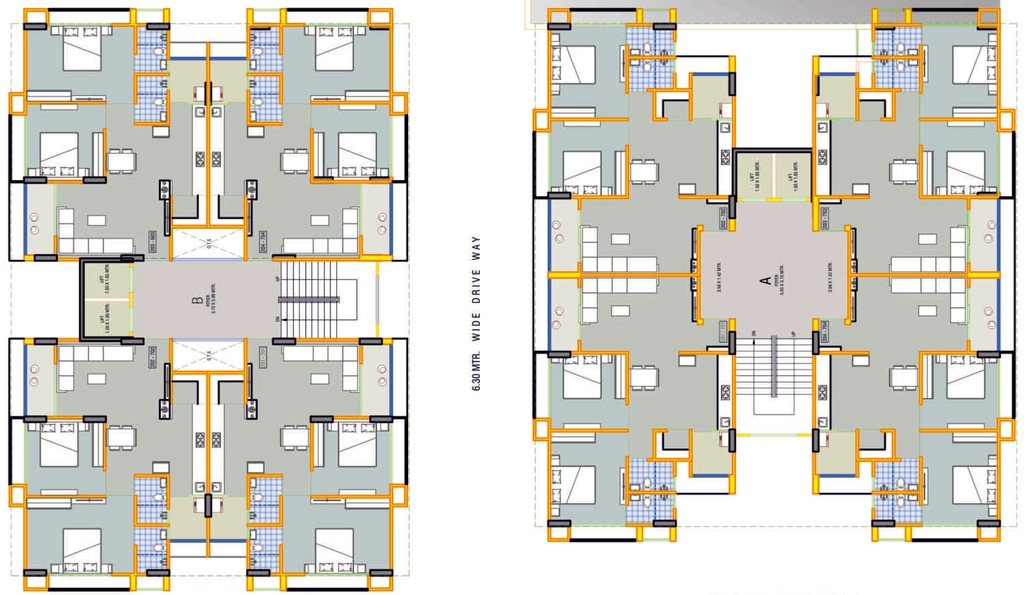 Floor Plan of Ramdev Ganesh Green in Vastral, Ahmedabad - Image 393854