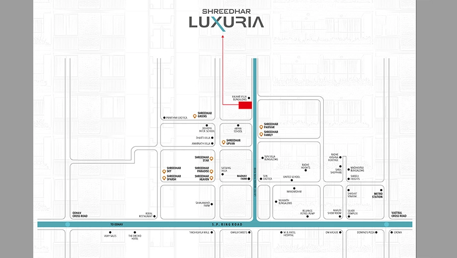 Location of Shreedhar Luxuria - Image 393803