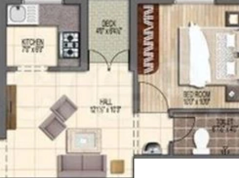 2 BHK Flat in Green Venu Vihar in Perungudi, Chennai - Image 913864