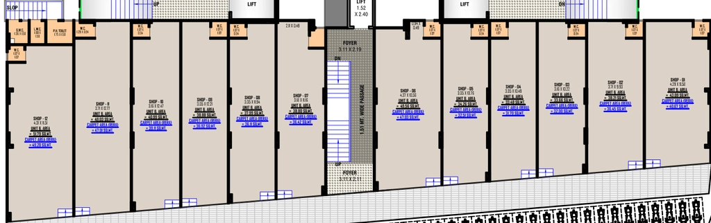 Floor Plan of Commercial Shreedhar Luxuria in Vastral, Ahmedabad - Image 393809