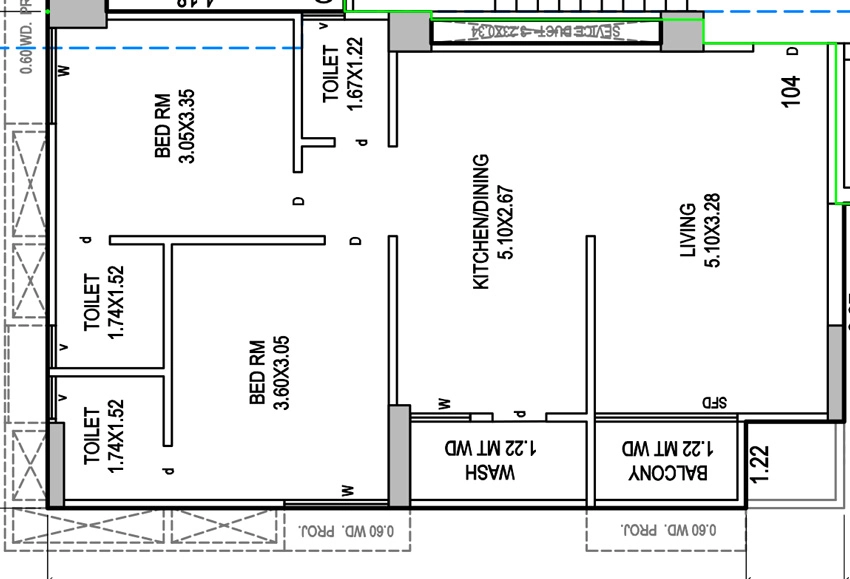 2 BHK Flat in Shivora Skyron in Vanakala, Surat - Image 914335