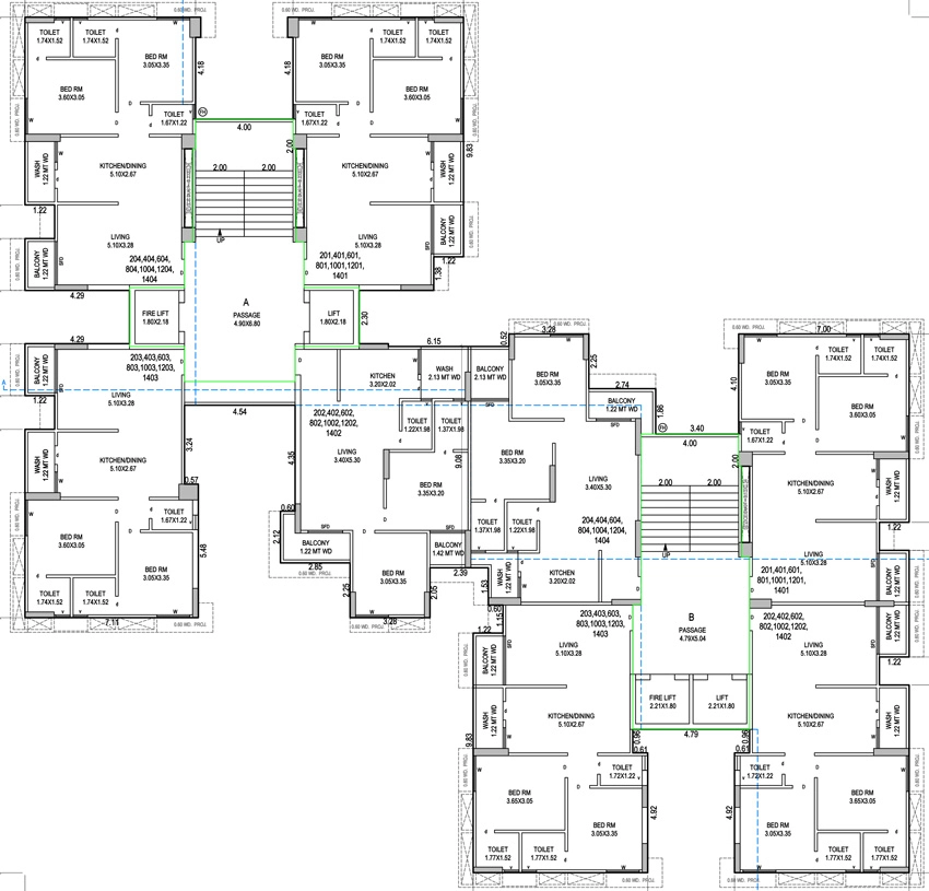 Floor Plan of Shivora Skyron in Vanakala, Surat - Image 394661