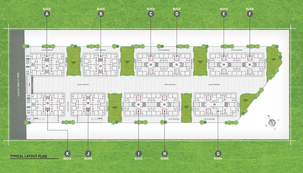 Master Plan of Shreedhar Greens in Vastral, Ahmedabad - Image 393864
