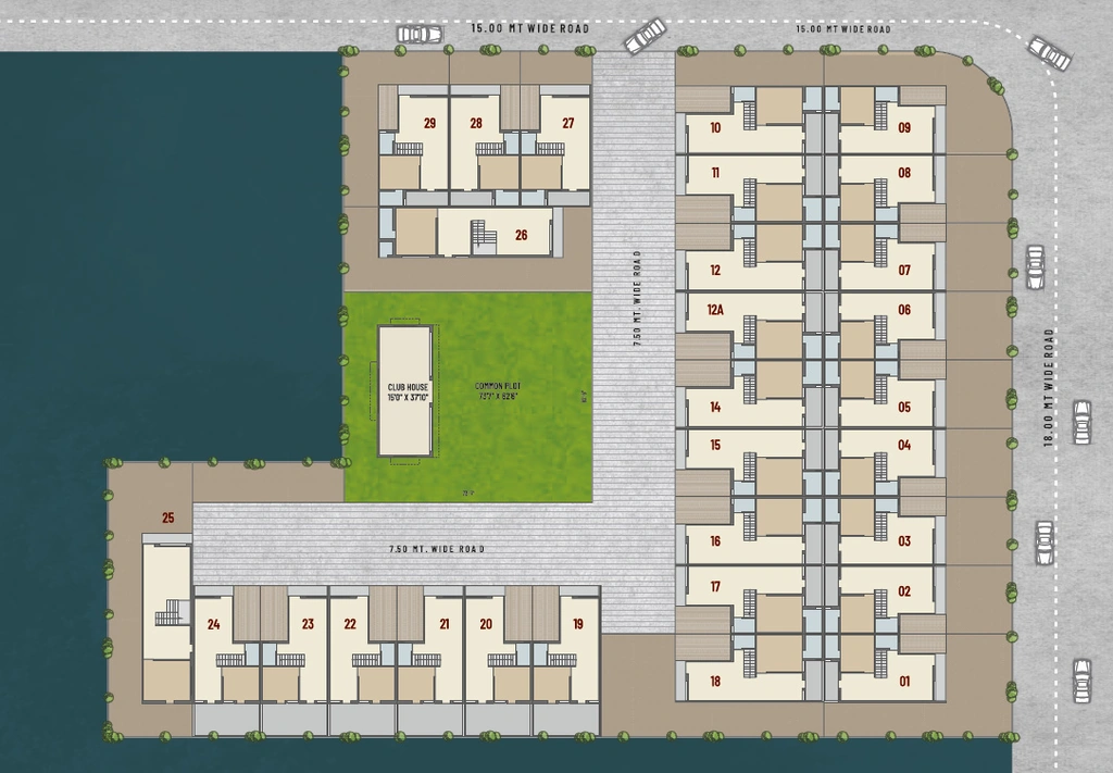 Master Plan of Sunrise Villa in Singarwa, Ahmedabad - Image 393994