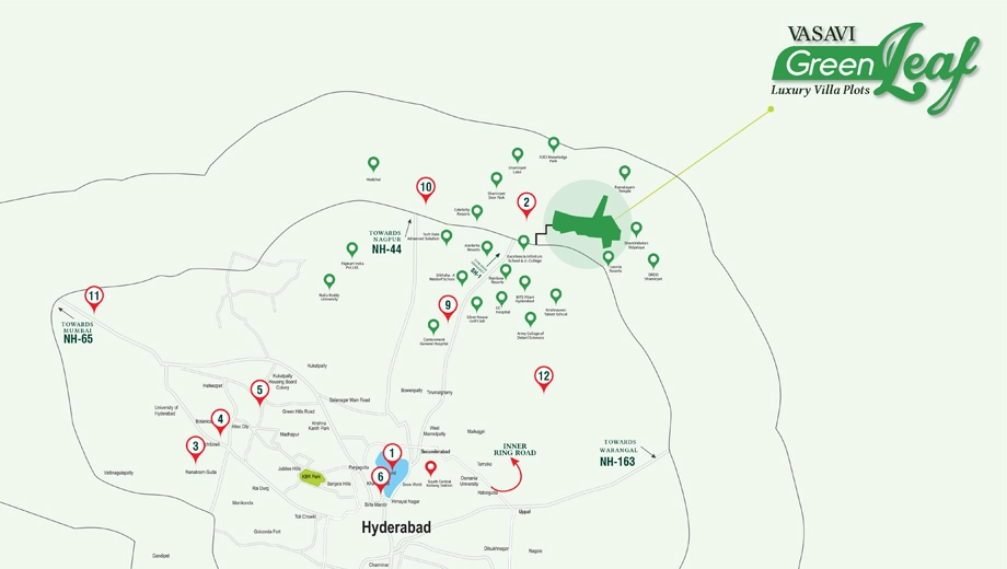 Location of Vasavi Green Leaf - Image 393749