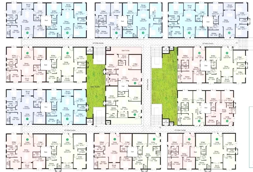 Floor Plan of GK Habitat Royale in Yapral, Hyderabad - Image 393728