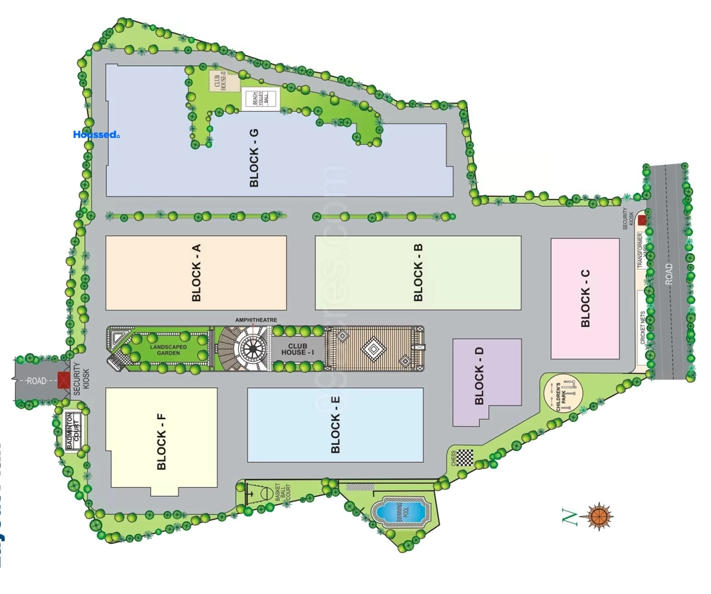 Master Plan of Modi Gulmohar Gardens in Mallapur, Hyderabad - Image 393713