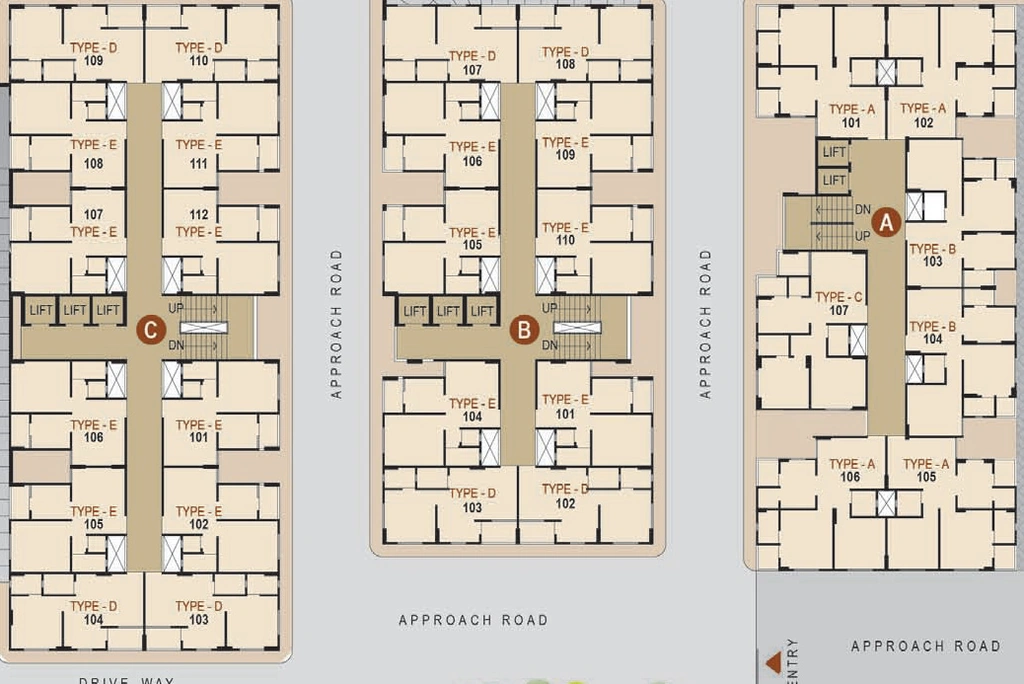 Floor Plan of Sunrise Homes in Lambha, Ahmedabad - Image 393872