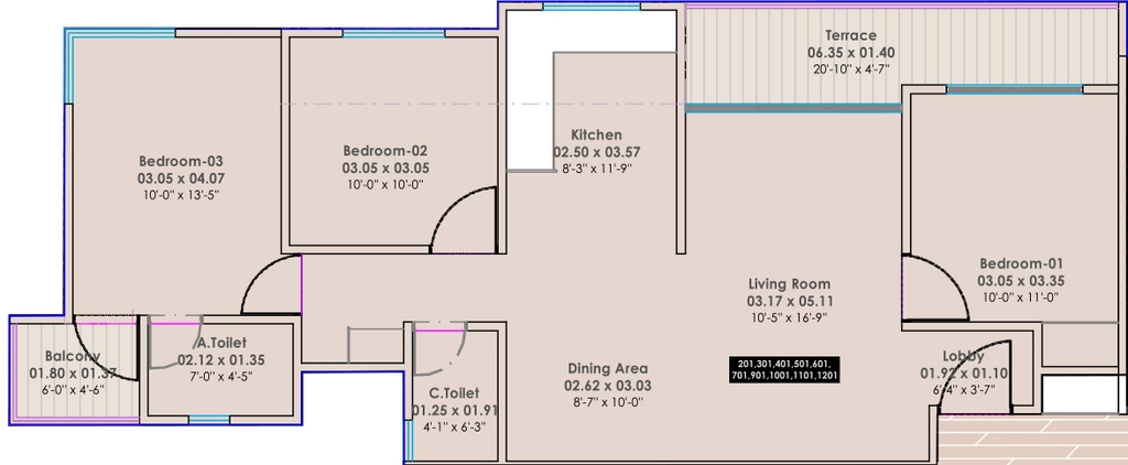 2.5 BHK Flat in Sentosa Era in Moshi, Pune - Image 913952