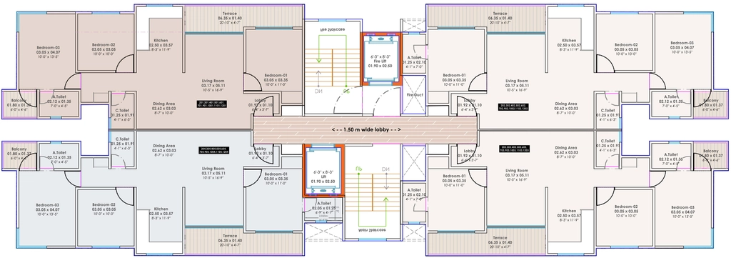 Floor Plan of Sentosa Era in Moshi, Pune - Image 393924