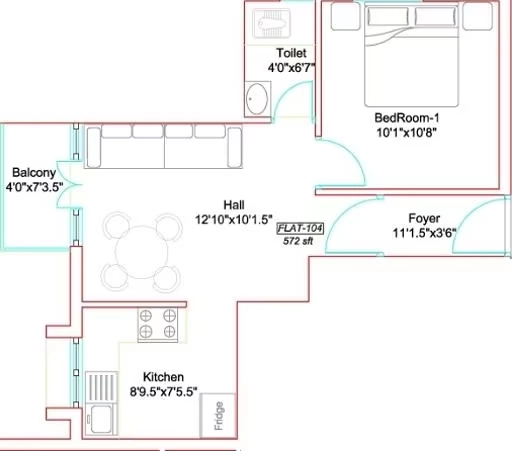 1 BHK Flat in Marutham Westwoods in Tambaram, Chennai - Image 913945
