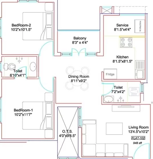 2 BHK Flat in Marutham Westwoods in Tambaram, Chennai - Image 913946
