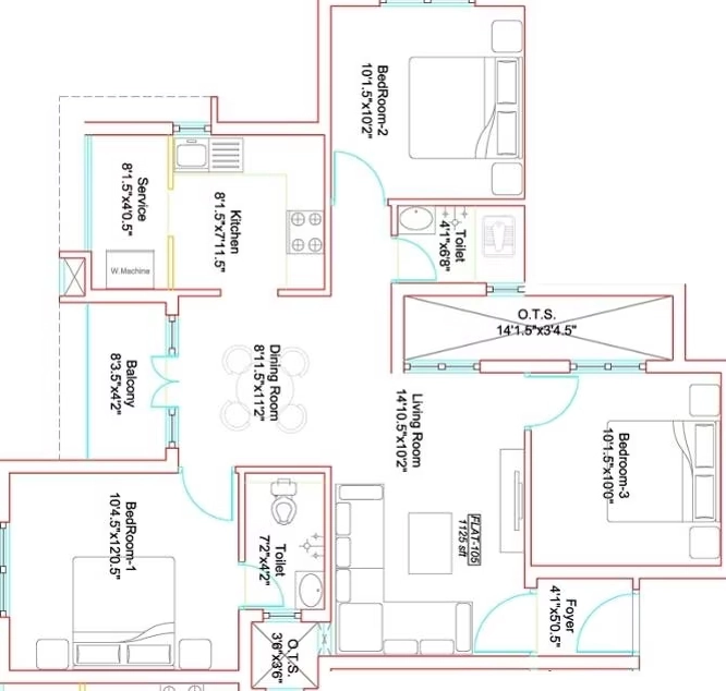 3 BHK Flat in Marutham Westwoods in Tambaram, Chennai - Image 913947