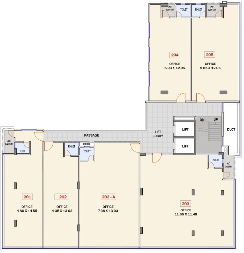 Floor Plan of Shreyas Crest in Baner, Pune - Image 393933